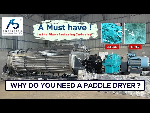 Paddle Dryer in Environment Industry