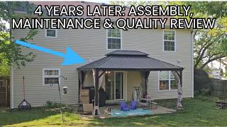 4 Year Review: PURPLE LEAF 12x16 Hardtop Gazebo | Still Solid After Storms & Heat