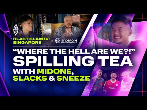 MidOne SPILLS ALL THE TEA in Dota 2 Esports 🍵 | BLAST Slam IV on tour in Singapore 🇸🇬