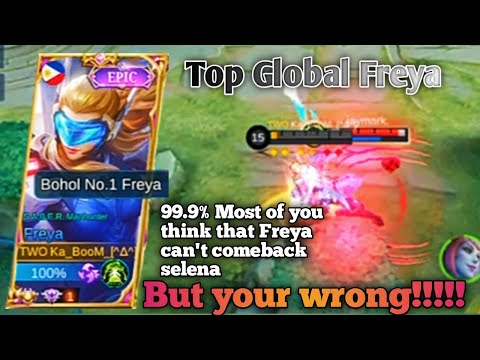 Top Global Freya😈| Dangerous Damage| Broken Build 😵|Must try✓✓|Mlbb ❤️