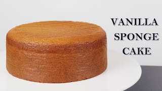 [제누와즈]퍼펙트한 스펀지 케이크시트 만들기/제누와즈/공립법/케이크 시트how to make Vanilla Sponge Cake Recipe//genoise/バニラスポンジケーキ