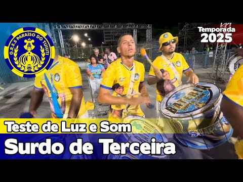 Paraíso do Tuiuti 2025 | Surdo de Terceira  - Ensaio Técnico |  Samba ao vivo #ET25