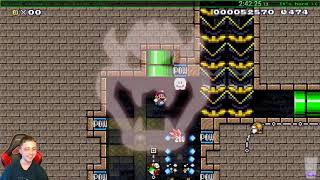 My new kaizo level - Falling Blue Stuff