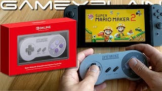 SNES Switch Controller UNBOXING + Testing With Super Mario Maker 2, Smash Ultimate, & More!