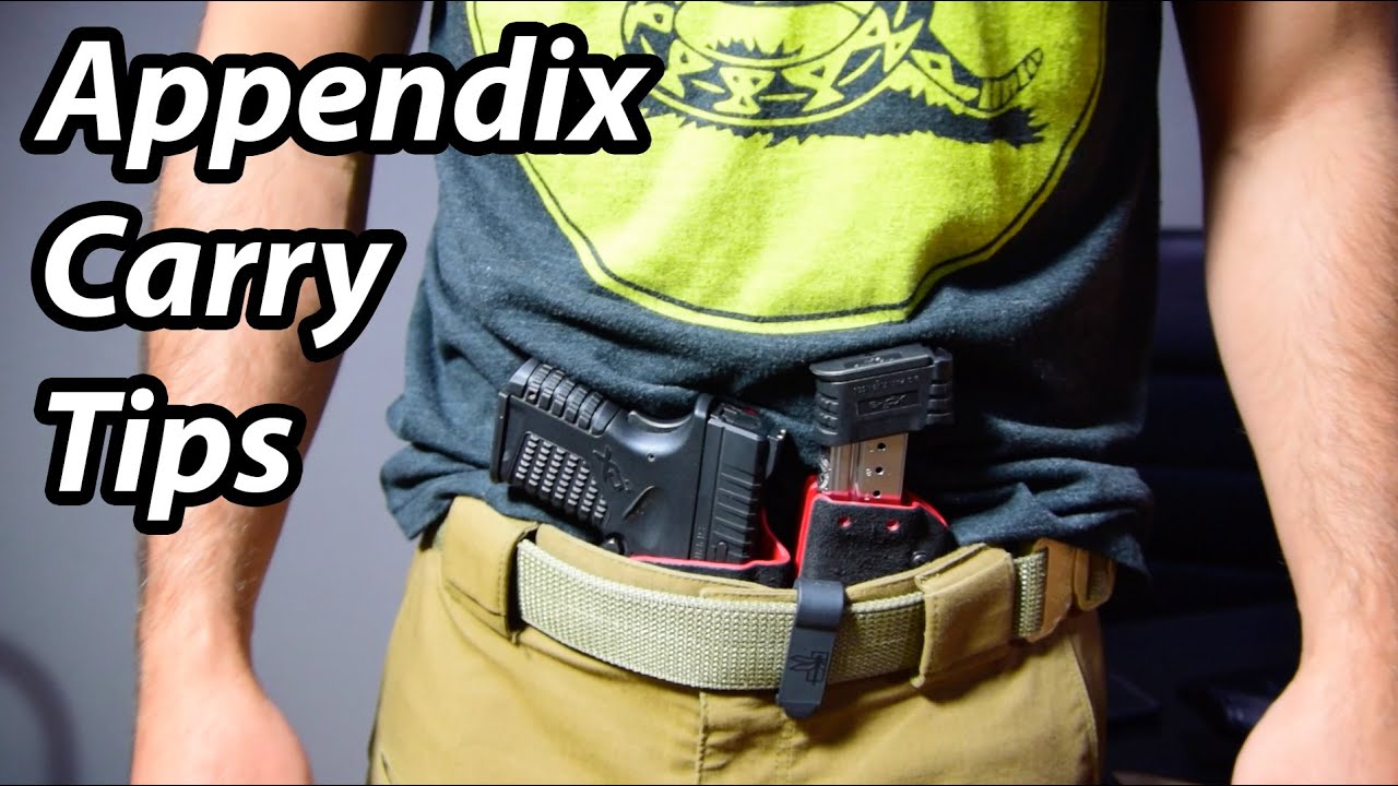 Appendix Carry Tips - Considerations for concealed carrying appendix iwb