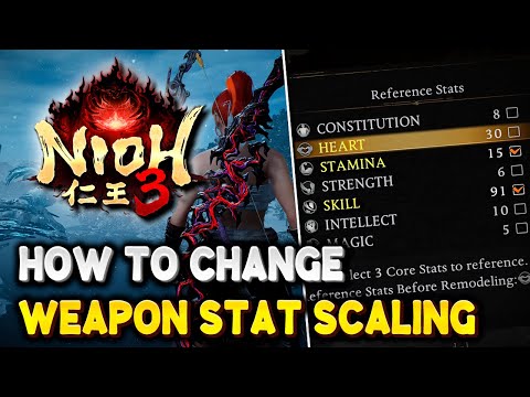 Nioh 3 How to change WEAPON SCALING (Increase weapon damage)