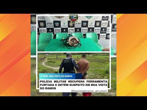 Polícia Prende Infrator e Recupera Material Furtado em Boa Vista do Ramos