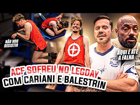 CARIANI E BALESTRIN LEVARAM O ACF RICARDINHO EM OUTRO NIVEL   TESTE NO LEG DAY