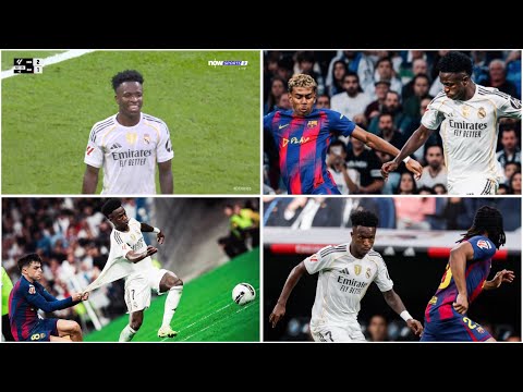 Vinicius jr vs Barcelona (10/26/2025/26) El Classico English commentary 