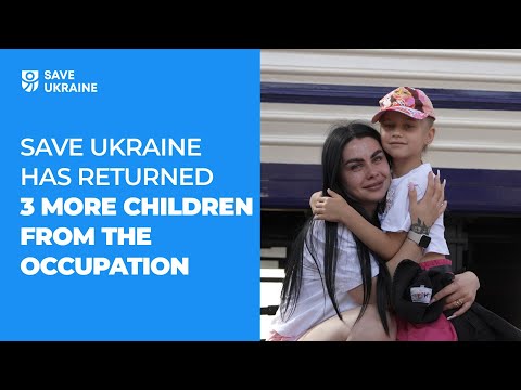 Save Ukraine has rescued 3 more children from the occupation