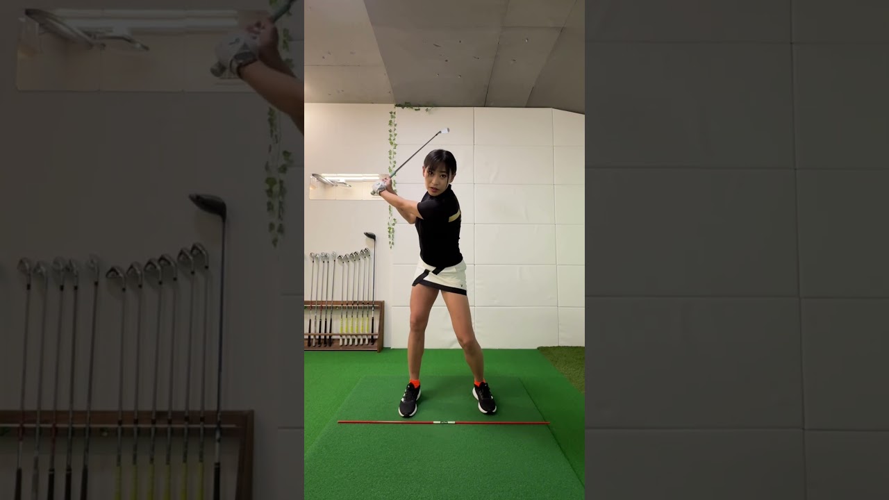 バックスイングで左膝が入りすぎてるよ〜　とプロから指摘された方へ #lpgaティーチングプロ #golf #スイングトップ
