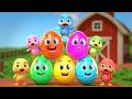 Colorful Egg Adventures On The Farm Nursery Rhymes Kids Songs AB Kids Songs