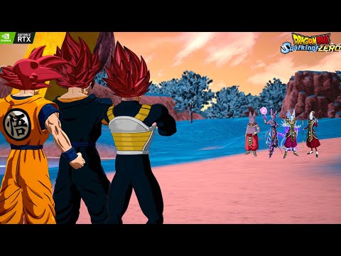 Goku & Vegeta God Forms Vs God Of Destructions! Dragon Ball Sparking Zero