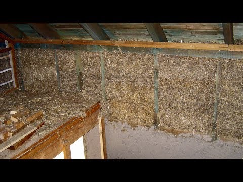 Strawbale Vlog 60 - słomowanie ścianki kolankowej