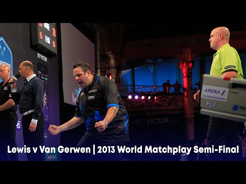 A MATCHPLAY CLASSIC! 🔥 Lewis v Van Gerwen | 2013 World Matchplay Semi-Final