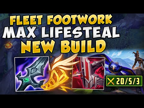 NEW FLEET FOOTWORK LIFESTEAL BUILD IS PERFECT FOR QUINN TO ABUSE (CRAZY HEALING) - League of Legends