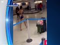 WEB EXTRA Naked Woman Walks Through Miami International Airport