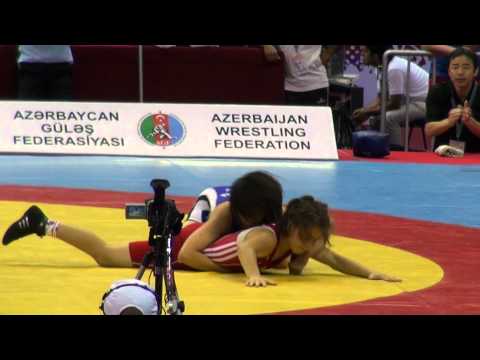 ARCHIVE. 2012 Cadet World Championship. FW 43kg Asakura (JAP) vs Nasirova (AZE)
