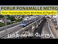 Porur Poonamallee Metro Route Ready Ah Chennai Metro Poonamallee Stretch Nearing Completion