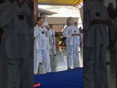Taekwondo indiara-goias.  primeiro exame de faixas Coloridas 2026.