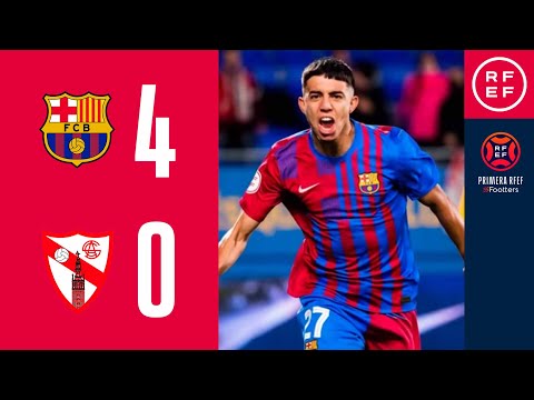 RESUMEN | FC Barcelona B 4-0 Sevilla Atlético | PrimeraRFEF | Jornada 11 | Grupo 2