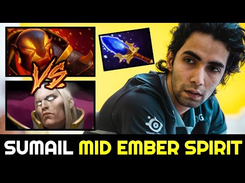 SUMAIL Mid Ember Spirit with Fast Scepter & Aghanim's Shard Build