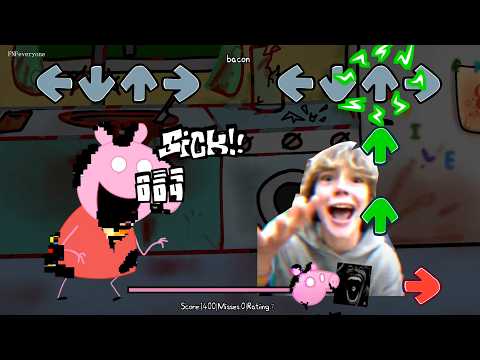 FNF 67 meme vs Peppa All sings Bacon song | fnf 67 song phonk meme Remix - Friday Night Funkin'