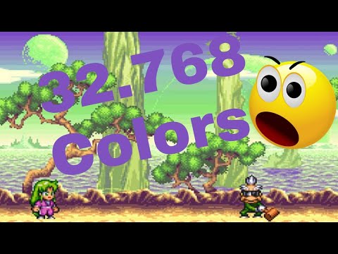 Snes and its graphic palette.