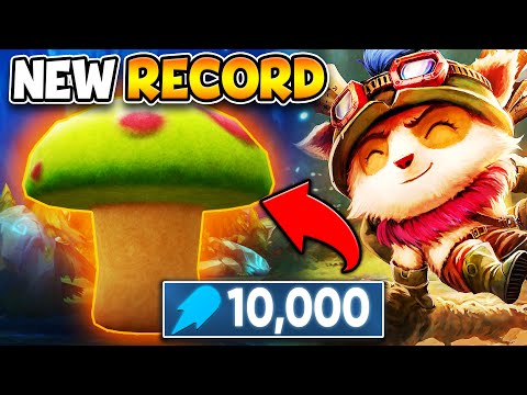 I BROKE THE RECORD ON TEEMO WITH 1400 AP! (THE BIGGEST SHROOM OF ALL-TIME)