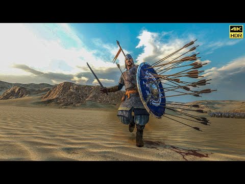 How effective is a shield wall in a shower of arrows? | 500 archers vs 100 infantry[4K/HDR]
