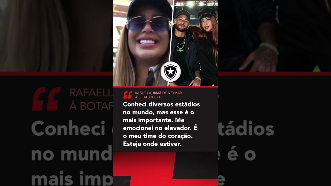 Irmã do Neymar declarou o coração ao FOGÃO! 🔥🔥🔥 #shorts