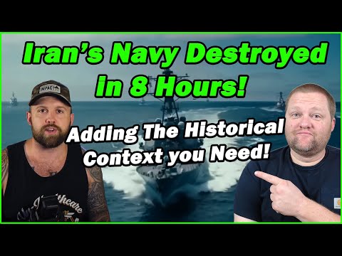 America Obliterates Half Of Iran's Navy In 8 Hours! | Fat Electrician | History Teacher Reacts