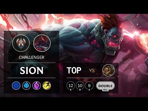 Sion Top vs Renekton - EUW Challenger Patch 9.16