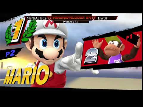 SmashaPalooza 24: Winners Quarters - MaNiAcJaCe (Diddy Kong) vs ElWolf (Mario)