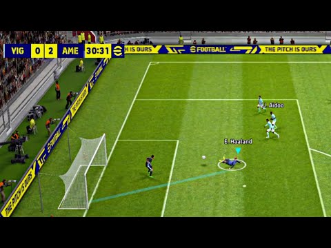 Erling Haaland Excellent😵 Goal in eFootball 2023 Mobile || @SoccerBallBD