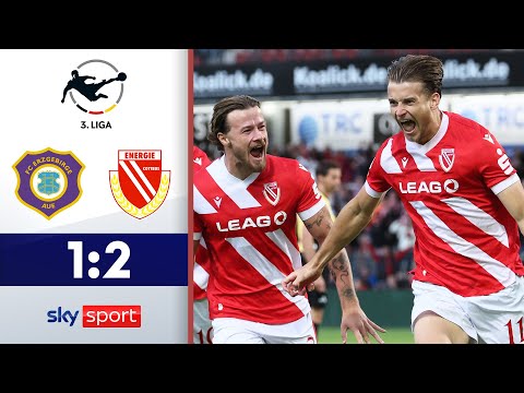 Aue-Ultras stürmen Platz!!! | Erzgebirge Aue - FC Energie Cottbus | Highlights - 3. Liga 2025/26