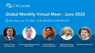 C# Corner Global Monthly Virtual Meet - June 2020