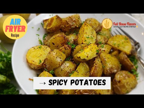 Spicy Potatoes Air Fryer Recipe | AIR FRYER Potatoes | Crispy Potatoes Ready in minutes!!