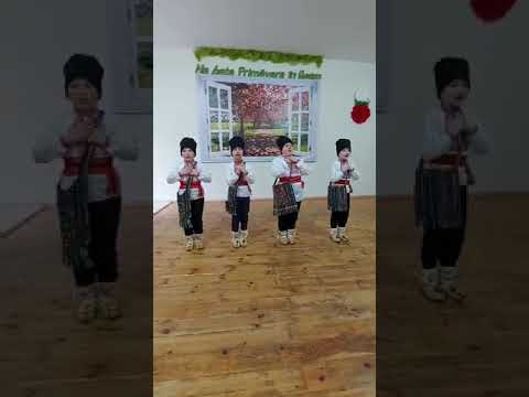 Grupul de băieți din Ans.Etno folcloric ION FURNICĂ  - Iaca ia fetițele