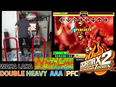 HN!! DDR MAX2 - WAKA LAKA / DOUBLE HEAVY (EDP) AAA PFC , no bar