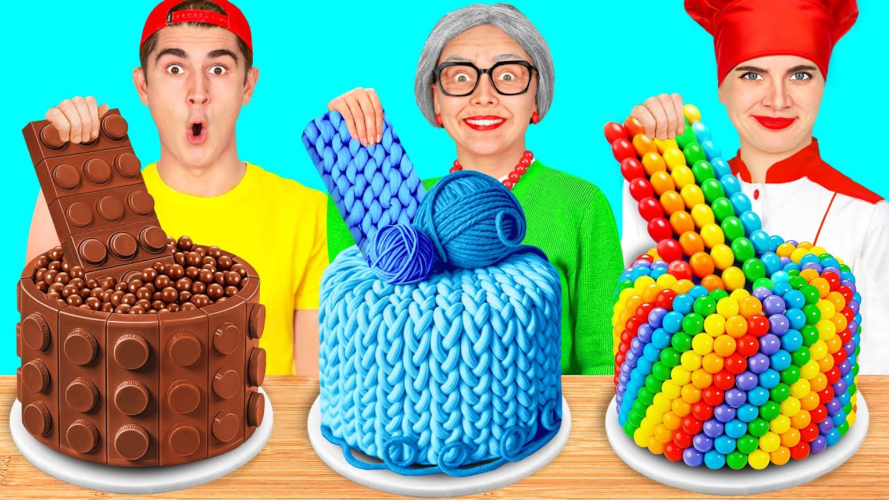 Me vs Grandma Cake Decorating Challenge | Epic Food Battle by BaRaDa Challenge