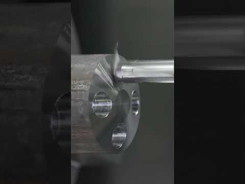 Straight to the bottom, beautifully done with a single drill! #shorts #cnc #machine #engineering