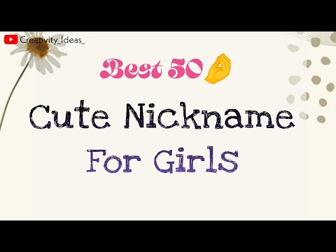 Best 50 Cute Nickname For Girls🤌💖| Nickname Ideas For Girls🥰| #nicknames #girl #cute #best #babygirl