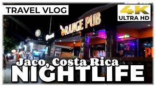Nightlife Walk In Jaco, Costa Rica 🥂 Let's Walk The Main Strip In Party Town #travel #travelvlog