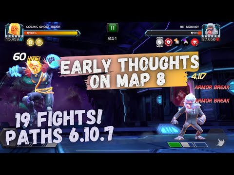 Map 8, Full Play Through, Lanes 6.10.7 - CGR, Ultron, & Moleman - Early Thoughts and Fight Analysis