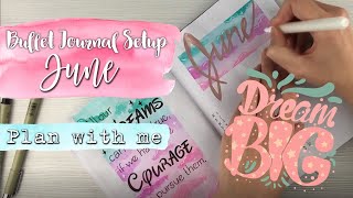 Bullet Journal Setup Juni | Cloud Theme | Wolken Thema | Disney Quotes | Bullet Journal Deutsch