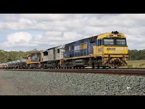 Freight Trains at Kilmore East - Steel Train!!