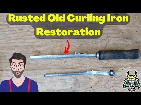 Rusted Old Curling Iron Restoration | Fully Repaired Old Curling Iron | Unimaginable Restorations UR
