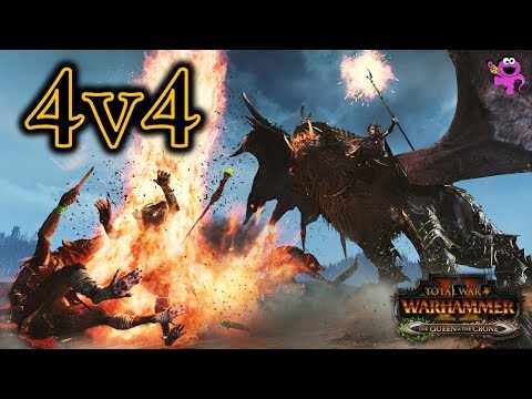 THIS IS WARHAMMER 4V4! - Clash for the Old World - Total War Warhammer 2 Gameplay