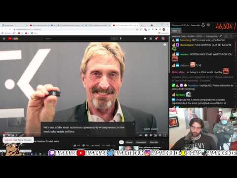 2/2 HasanAbi June 25, 2021 – The Life of John McAfee, the most sane Libertarian / LSF Gambling Drama